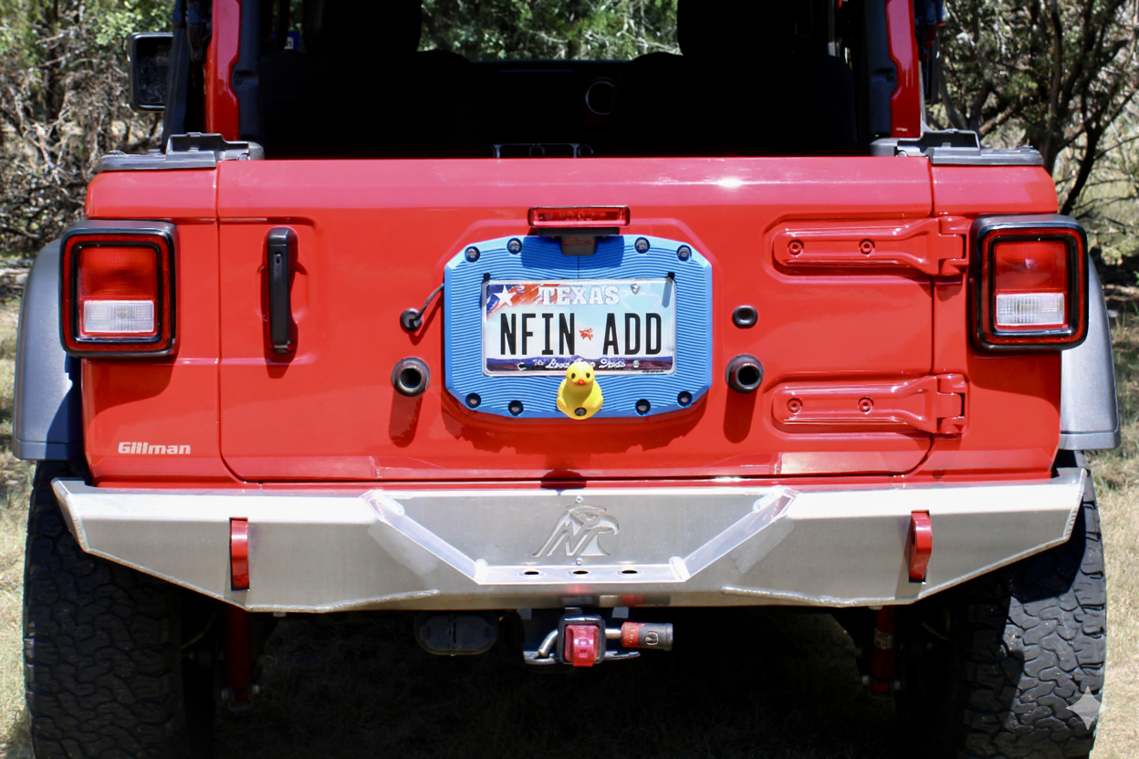 Spare Tire Delete Kit for Jeep Wrangler JL & JLU (2018–2025) | Choice of Camera Cover & Color