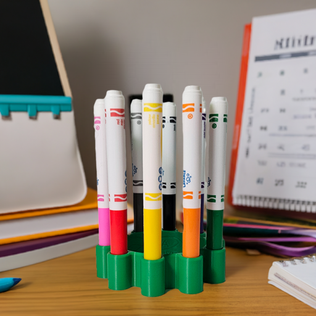 Secure Your Markers with the Marker Wheel – No More Caps Rolling Away!