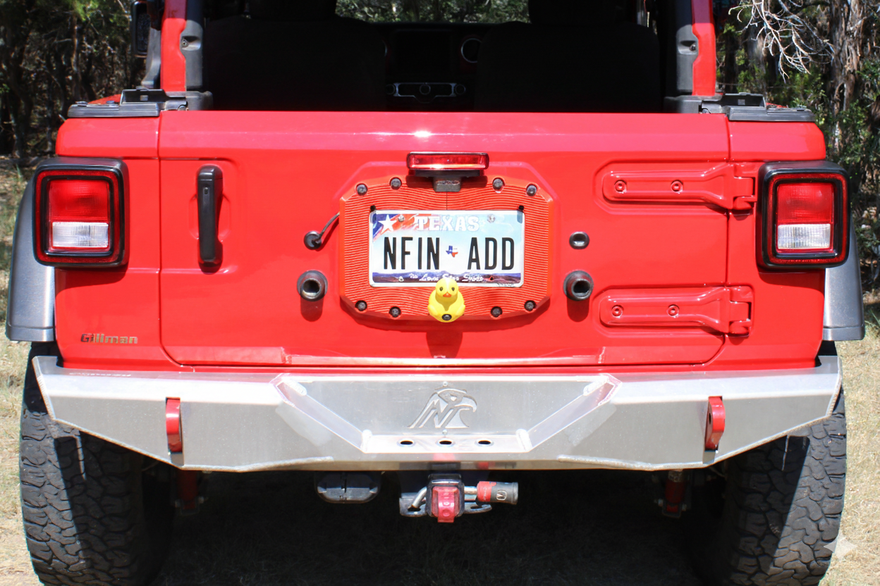 Spare Tire Delete Kit for Jeep Wrangler JL & JLU (2018–2025) | Choice of Camera Cover & Color